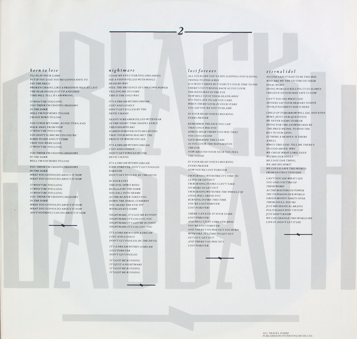 High Resolution Photo black sabbath eternal idol 
